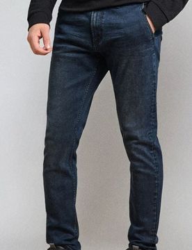 Jeans chino slim fit pantaloni - steel blue
