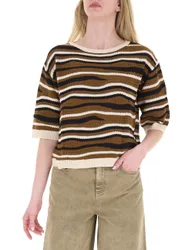 Maglia girocollo MARRONE S