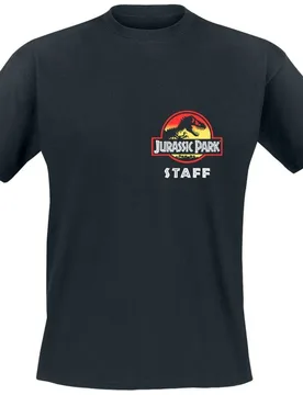 T-Shirt - Park Ranger - S bis 3XL - für Männer - Größe M - schwarz - Lizenzierter Fanartikel - Männer - male - Jurassic Park - FashionsVida