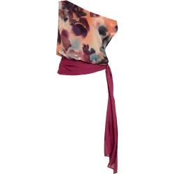 Blusa asimétrica con fajín de mujer