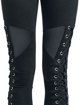 Gothic Leggings - Onyx Leggings - S bis XL - für Damen - Größe L - schwarz - Frauen - female