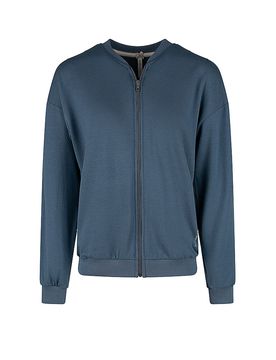 Loungesweatkjacke blau L damen