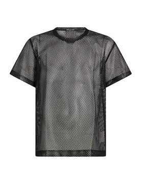 Comme Des Garçons Camiseta Hombre Negro L,S Hombre