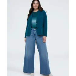 Vaqueros de mujer wide leg lavado light blue