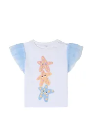 T-SHIRT M/C STELLE TULLE