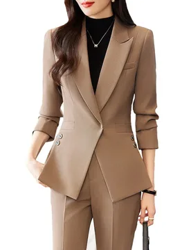 Women's Autumn New Fashion Professional Suit Matching Set 2023 Korean Elegant Casual Blazer Coat Pants Two-piece Female Clothing - Aliexpress - FashionsVida