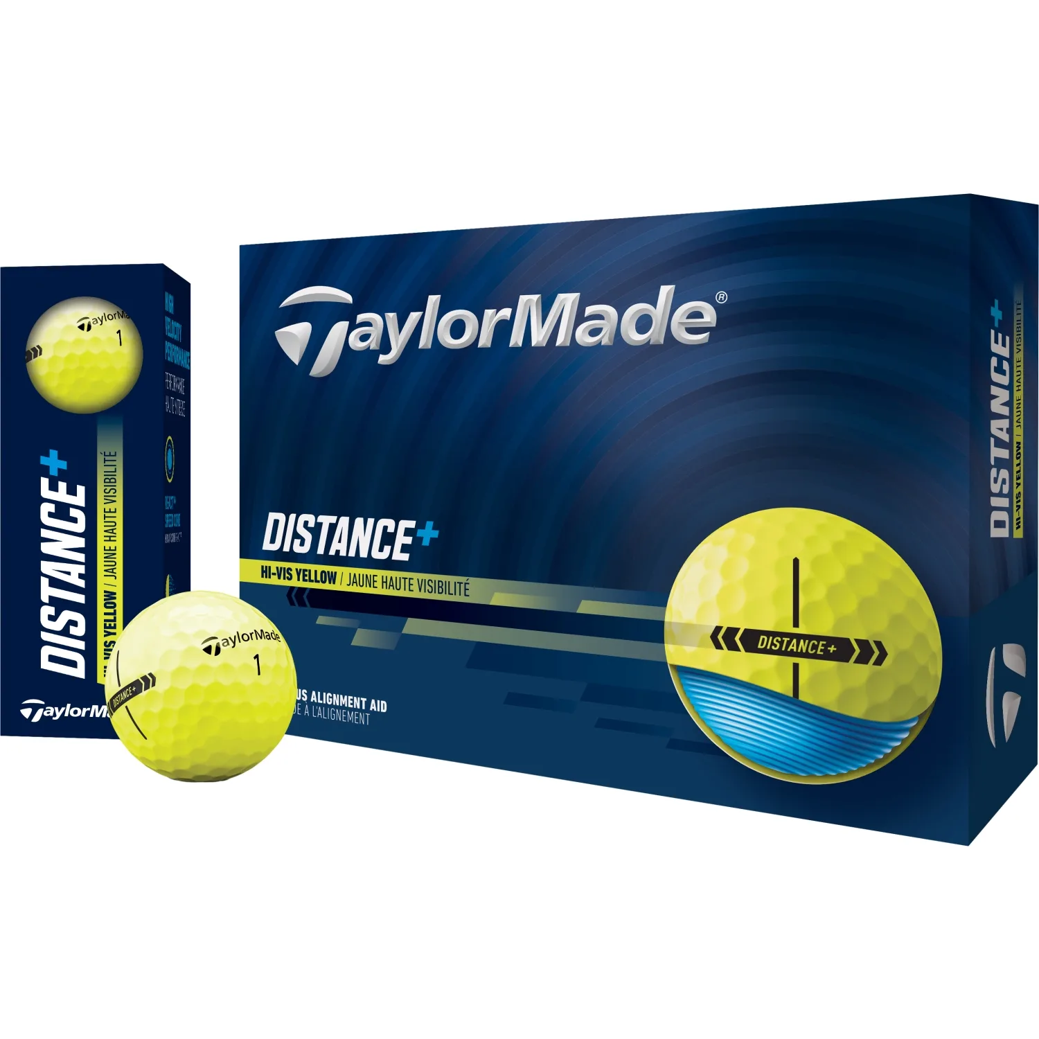 Golfbälle Distance Plus- 12er Pack, gelb - TaylorMade - FashionsVida