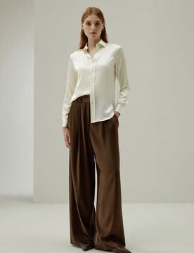 Camicia Seta Elegante 40 - Morbida & Liscia, Perfetta per Lavoro e Tempo Libero