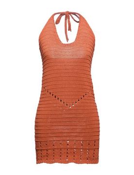 Mini-Kleid Damen Ziegelrot ONESIZE Damen