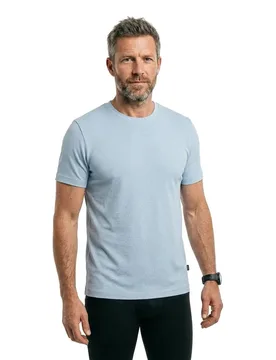 T-shirt à Manches Courtes Tiburt 240 Light / Pastel Blue L - BOSS - FashionsVida