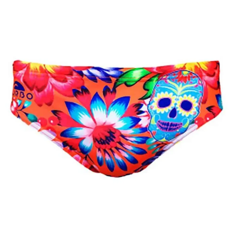 Fresh Skull Swimming Brief Orange XL Men - TURBO - FashionsVida