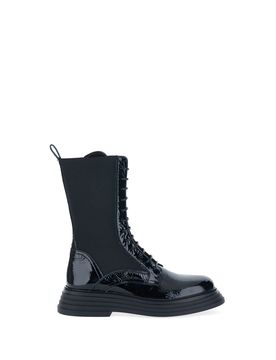 Anfibi in vernice NERO 37