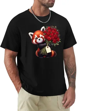 Cute red panda's loving expression! T-Shirt Plus Size Quick Dry Sports Tee - Aliexpress - FashionsVida