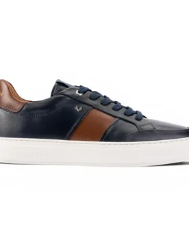 Martinelli Mens Blue Sneakers Trainer Shoes - Hastings - Size Eu 40 - Infinity Leather - FashionsVida
