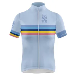 Maglia A Maniche Corte Stripes Blue / Blue