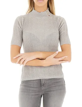 Maglia a costine ARGENTO L/XL - Rinascimento - FashionsVida
