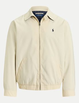 Polo Blouson Jacke in Twill Qualität Beige M