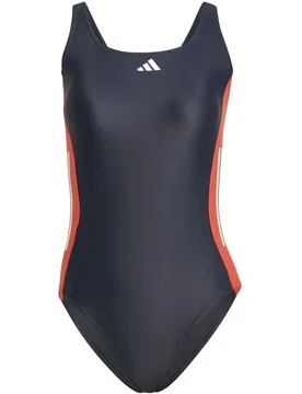 Streifen Colorblock Badeanzug Damen Badeanzug, blau 36 - Adidas - FashionsVida