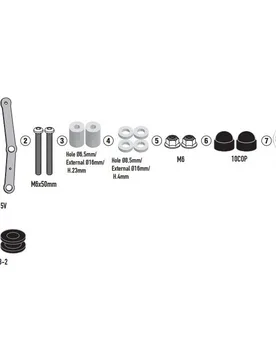 Kit di attacchi per 9259DT D9259KIT Per VOGE SR1 125 (2 taglia un - GIVI - FashionsVida