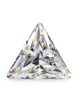 Size 3x3mm-10x10mm 5A Triangle Cut White Cubic Zirconia Stone Loose CZ Stones Synthetic Gemstone For Jewelry Making - Aliexpress - FashionsVida
