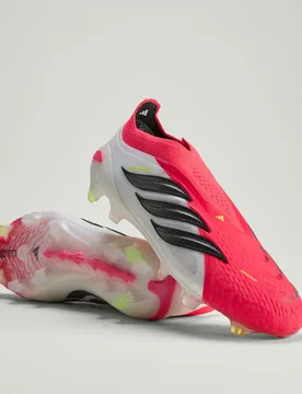 Scarpe da calcio Predator Elite Laceless Firm Ground 47 1/3 Lucid Red / Core Black / Cloud White - Adidas - FashionsVida