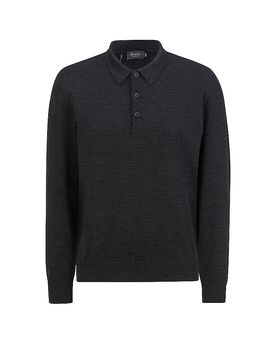 Maerz Polo-Pullover gris 48