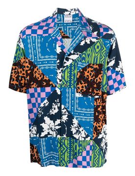 Camicia con stampa mista