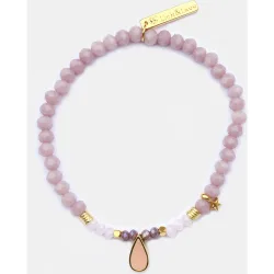 Link & Love - Pulsera elástica con cuentas de cristal