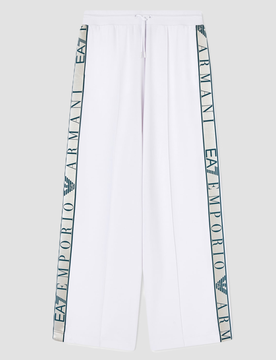 Pantalone in tessuto tecnico donna bianco