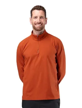 Rash Guard Manches Longues Motion 1/4 Zip Red Earth M