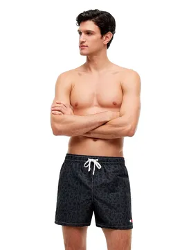 Short De Bain Um0um03854 Tj Sunbleached Spellout Black S