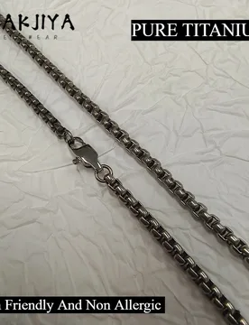TA1 Pure Titanium 3mm Square Box Chain Necklace, Skin Friendly Colorfast Durable Unisex Rolo Link Chain Necklace Daily Wear - Aliexpress - FashionsVida