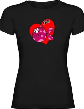 Maglietta A Maniche Corte Da Donna I Love Fish - Kruskis - FashionsVida
