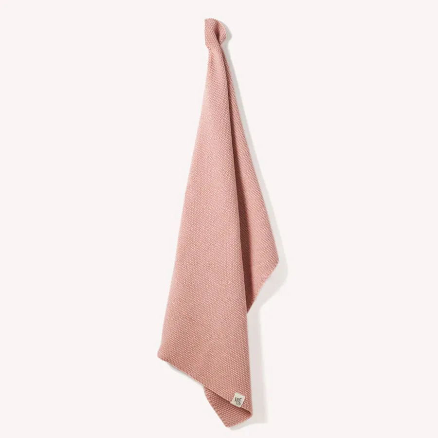 Organic Cotton Hand Towel - Rose - Wild & Stone - FashionsVida