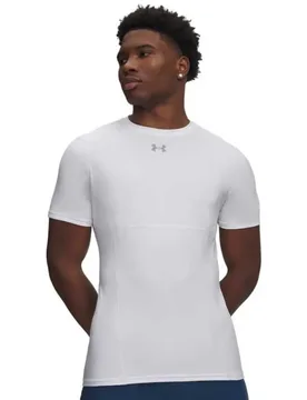 T-shirt à Manches Courtes Heatgear Elite Fitted White S - Under armour - FashionsVida
