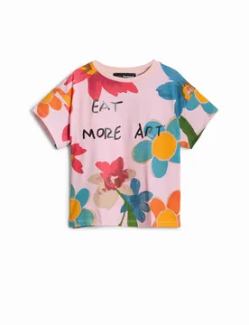 Desigual T-shirt RED 3/4 female - Desigual - FashionsVida