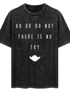 Do Or Do Not T-Shirt Plus Size Simple Casual Top - Aliexpress - FashionsVida