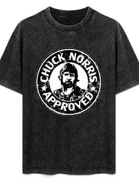 Chuck Norris Approved T-Shirt Relaxed Casual Short Sleeve Tee - Aliexpress - FashionsVida