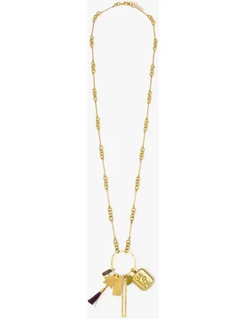 Collar largo con abalorios decorativos - Parfois - FashionsVida