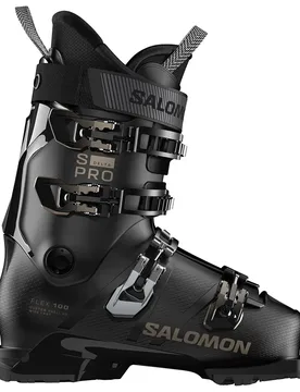 Chaussures De Ski Alpin S/pro Delta 100 Gw Black / Black / Titanium Met Pd 25.0-25.5 - Salomon - FashionsVida