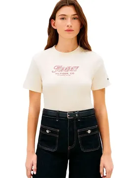 T-shirt à Manches Courtes Ww0ww48707 Calico S