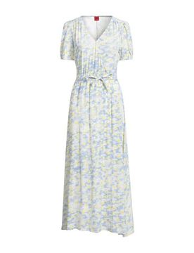 Hugo Vestido midi Mujer Amarillo 38 Mujer