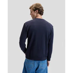 Regular Patch Crew Sweatshirt Midnight Navy Größe L male