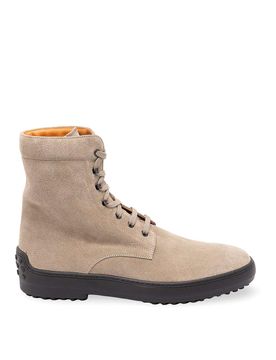 Stivaletto Gommino In Pelle Scamosciata