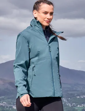 Vancouver II Womens Waterproof Jacket - Teal - Teal - Size: 18 - Mountain Warehouse - FashionsVida
