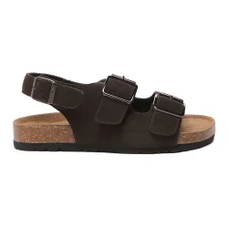 Flame Leather Sandals - Chocolate - Size: 6