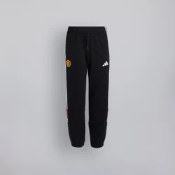 Manchester United x Kids Essentials Tiberio 3-Stripes Fleece Joggers Black/Red 13-14Y