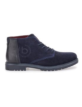 Scarpe Stringate Alte Blu Con Tomaia In Pelle 321AOJ301432 44