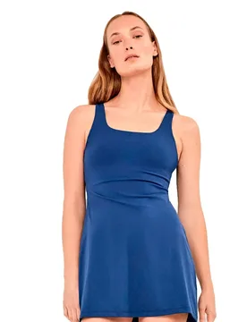 Robe Sans Manches Strapless Marine XL - GISELA - FashionsVida