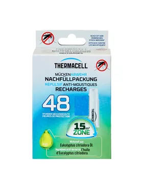 Insektenschutz Nachfüllpack - 48 h: 4 Gaspatronen, 12 Wirkstoffplättchen (PT-19) 48 h: 4 Gaspatronen, 12 Wirkstoffplättchen (PT-19) adult - Thermacell - FashionsVida
